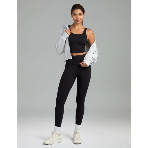 Women's High Waisted Yoga Pants 7/8 Length Leggings with Pockets - Picture 8 of 8